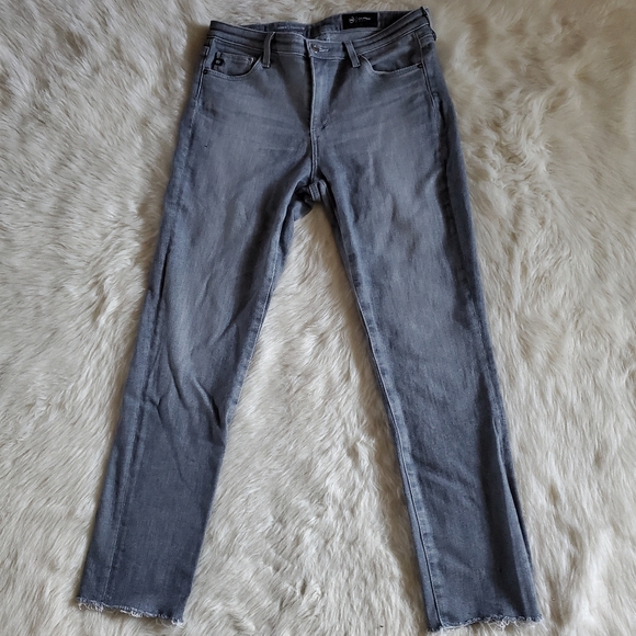 AG The Prima Cigarette Ankle Gray Skinny Jeans Size 27 - Picture 4 of 13